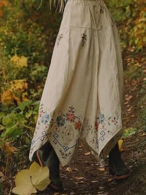 Iso! Looking For Free People Bohemian Embroidered Handkerchief Maxi Skirt